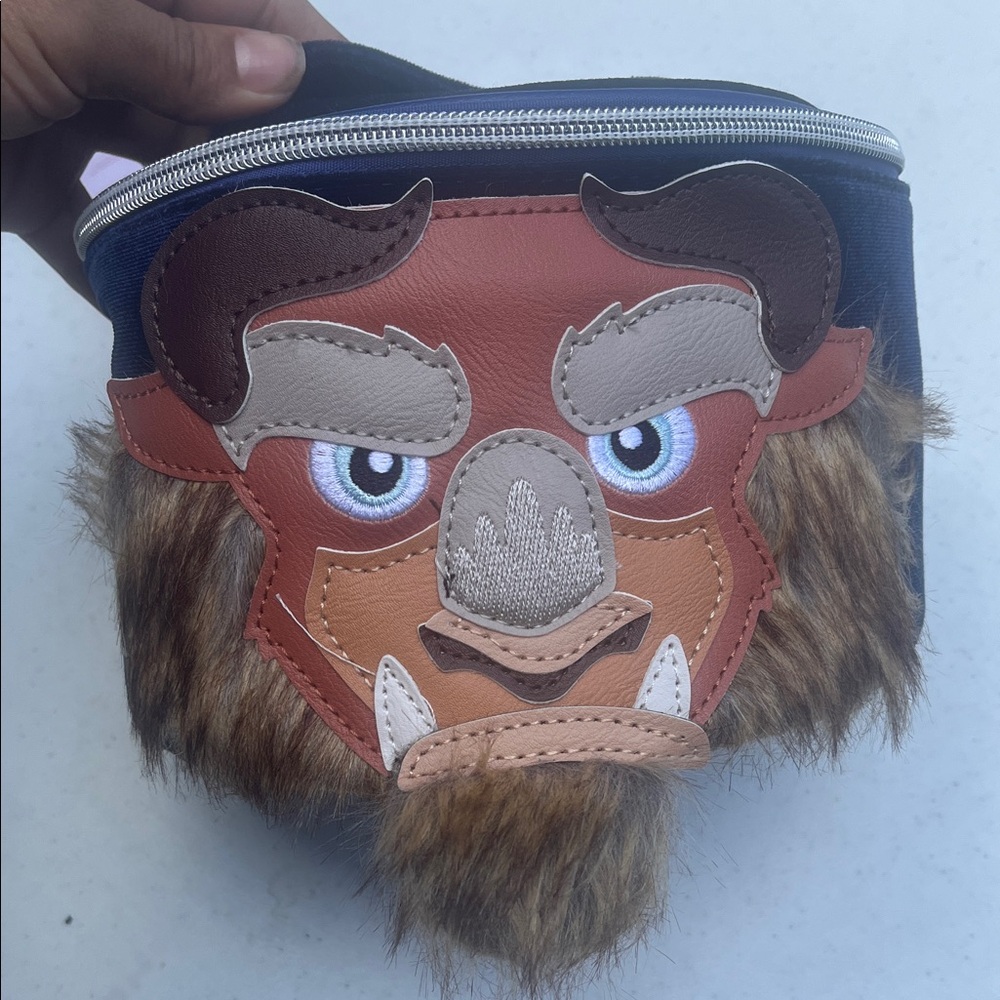 Disney Beast Cosmetic Bag - Brown and Tan